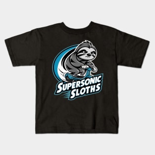 "Zooming Zen: The Speedy Sloth" Kids T-Shirt